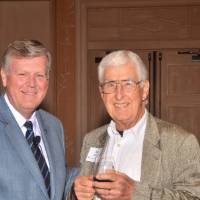 President Haas with Ken Olthoff.